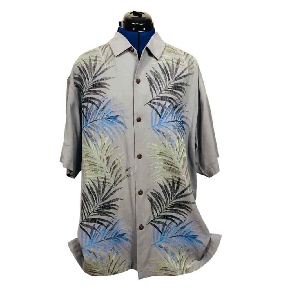 Tommy Bahama Blue and Gray Original Fit Shirt